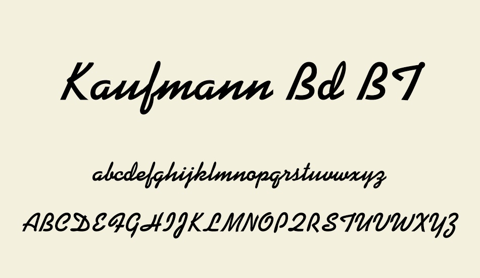 kaufmann-bd-bt font