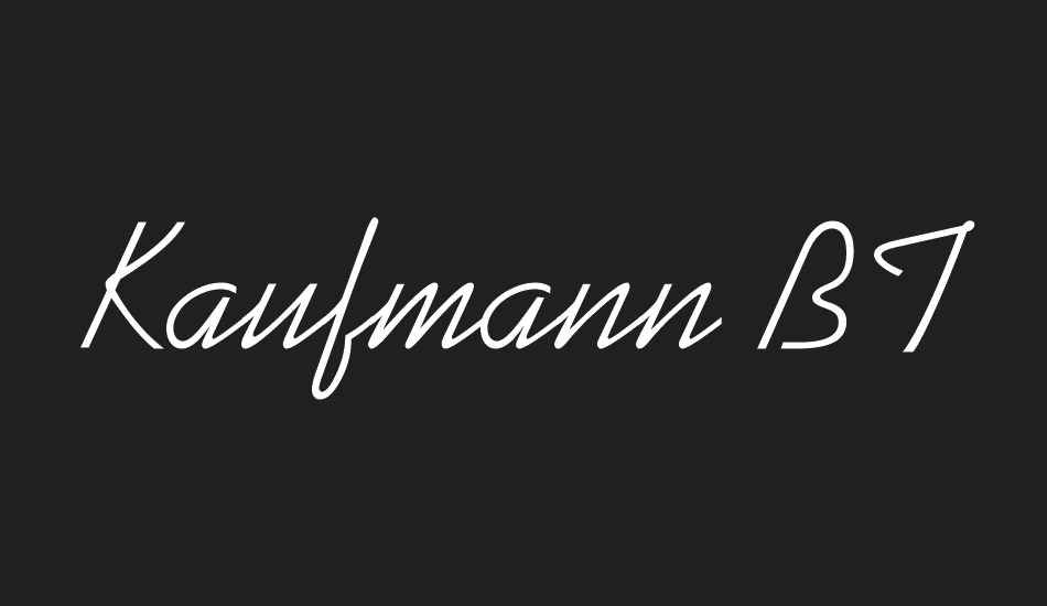 kaufmann-bt font big