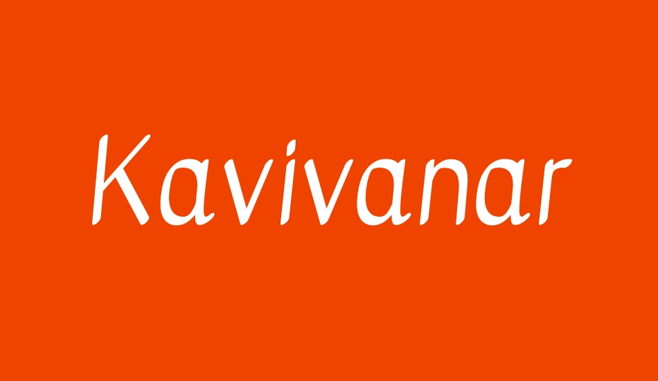 kavivanar font big