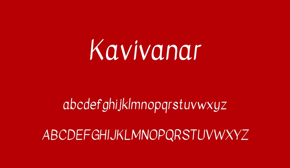 kavivanar font