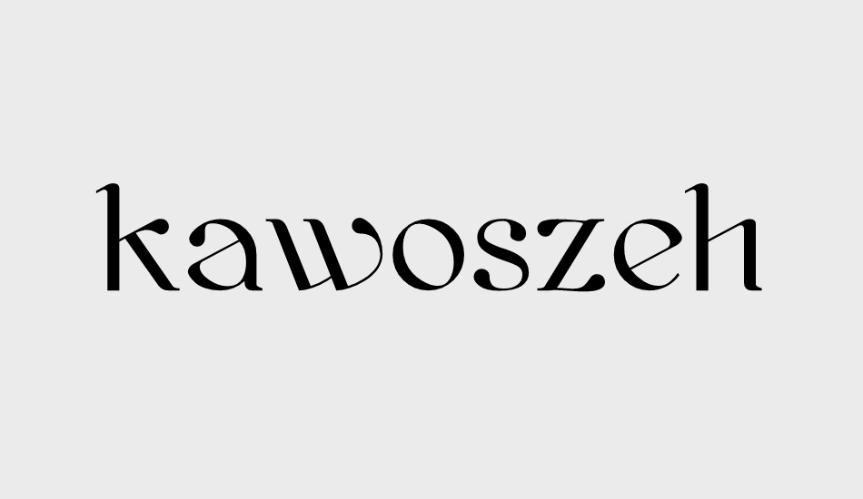 kawoszeh font big