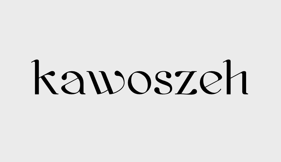 kawoszeh font big