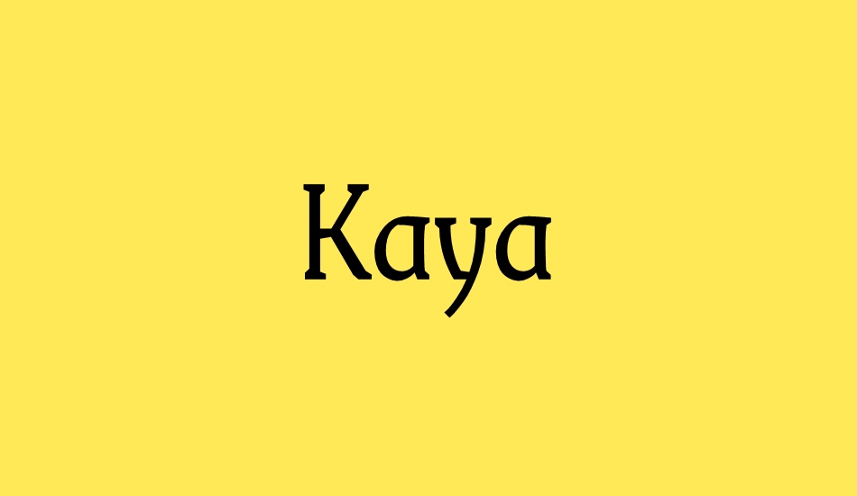 kaya font big