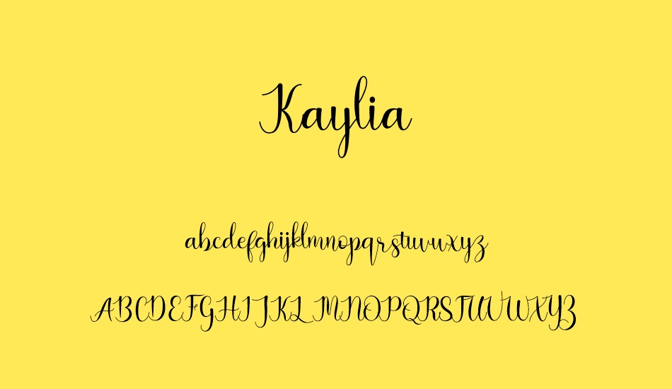 kaylia font