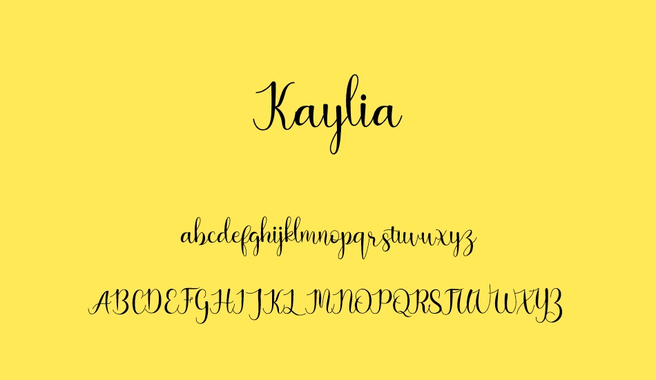 kaylia font