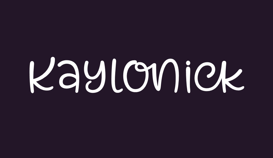 kaylonick font big