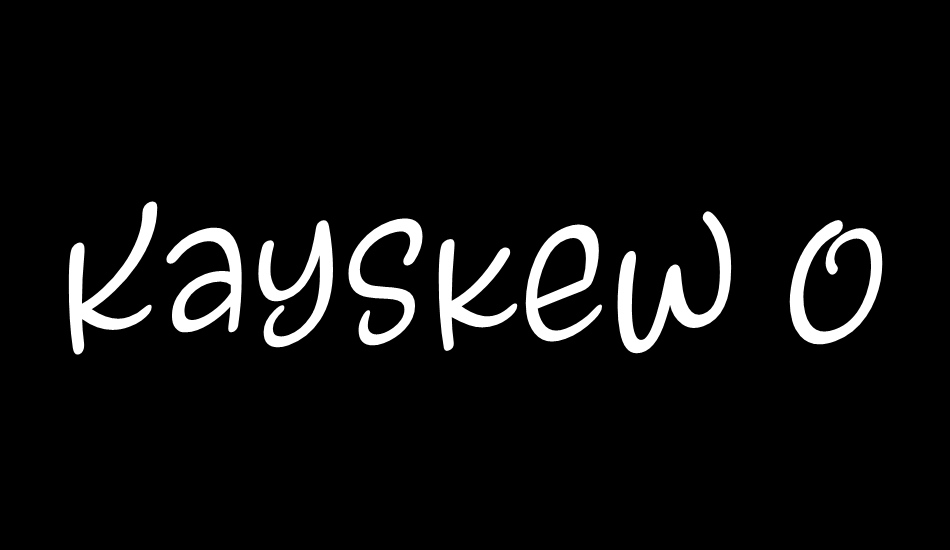 kayskew-october-eleven font big