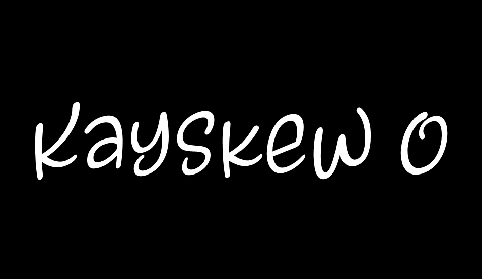 kayskew-october-eleven font big