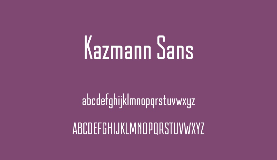 kazmann-sans font