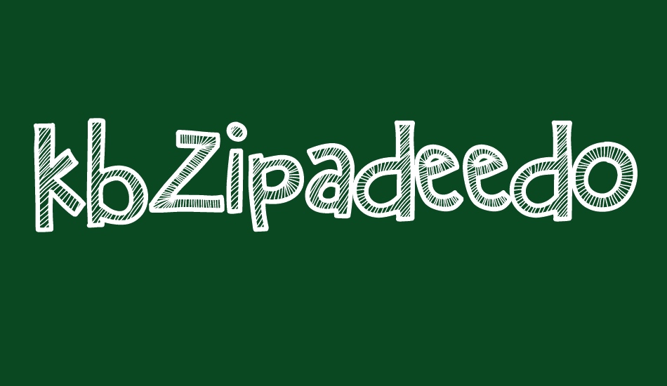 kbzipadeedoodah font big