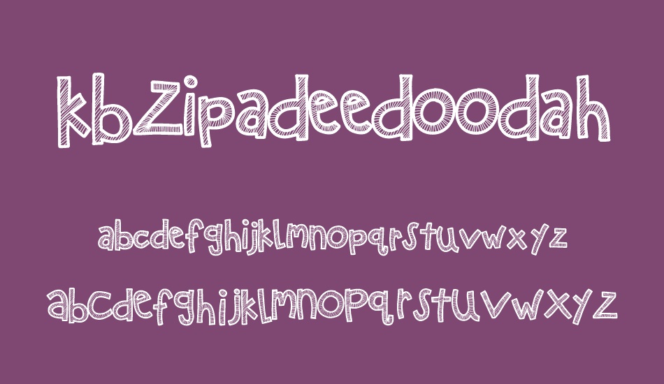 kbzipadeedoodah font