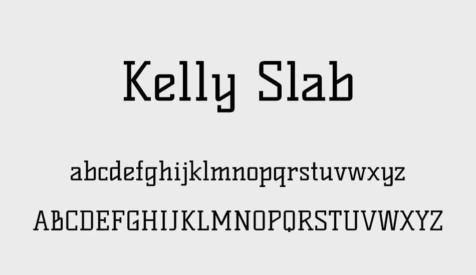 kelly-slab font