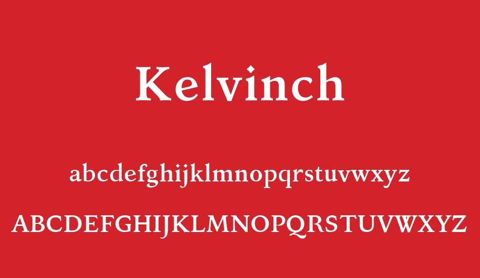 kelvinch font