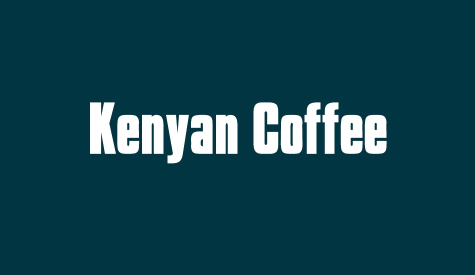 kenyan-coffee font big