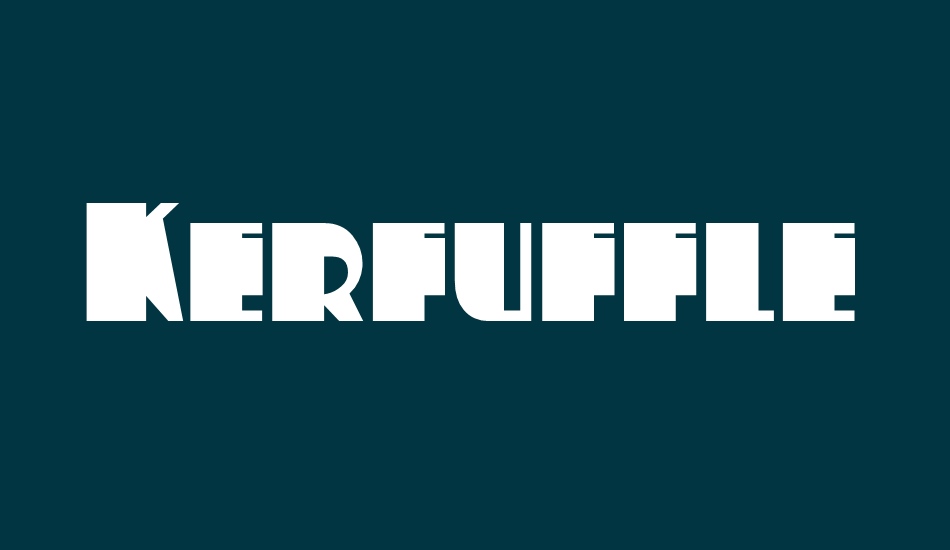 kerfuffle font big