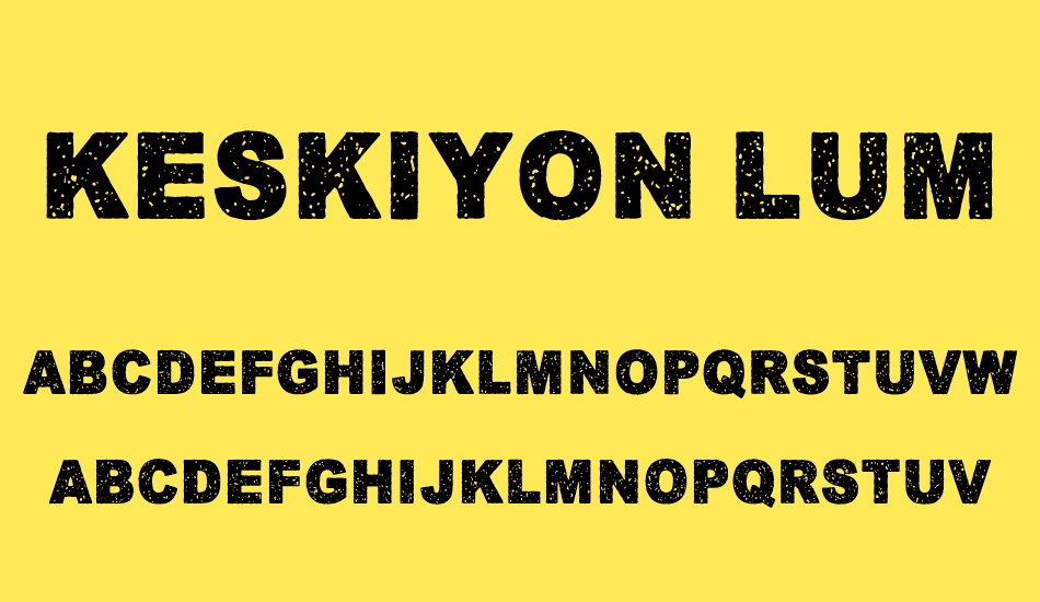 keskiyon-lumisade font