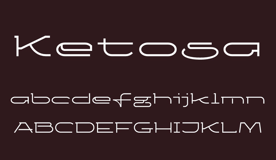 ketosag font