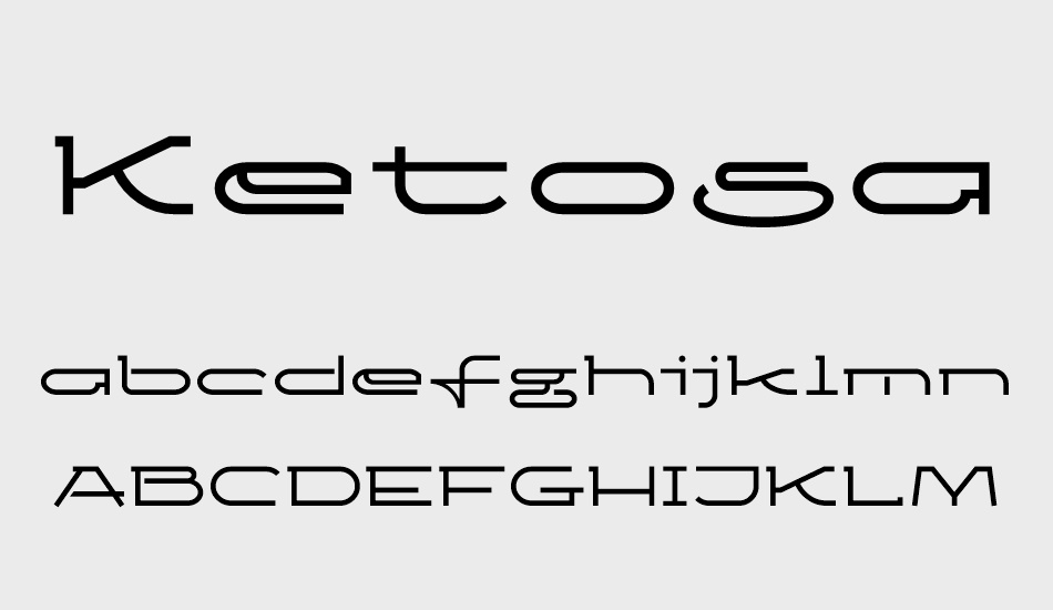 ketosagbd font