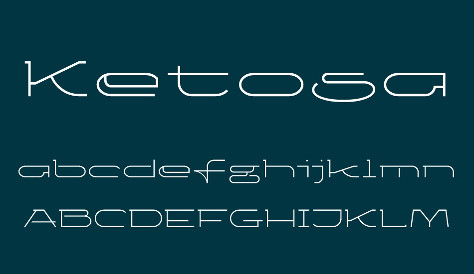 ketosaglt font