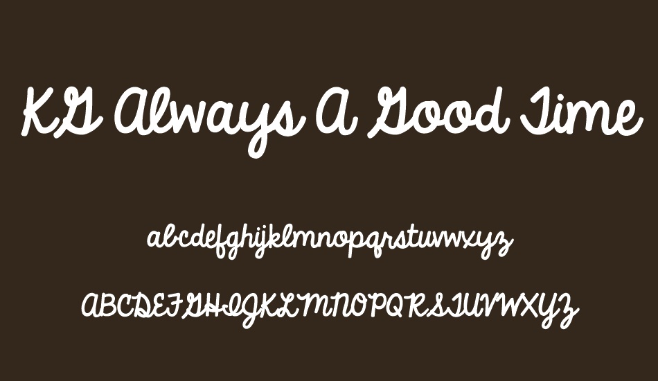 kg-always-a-good-time font
