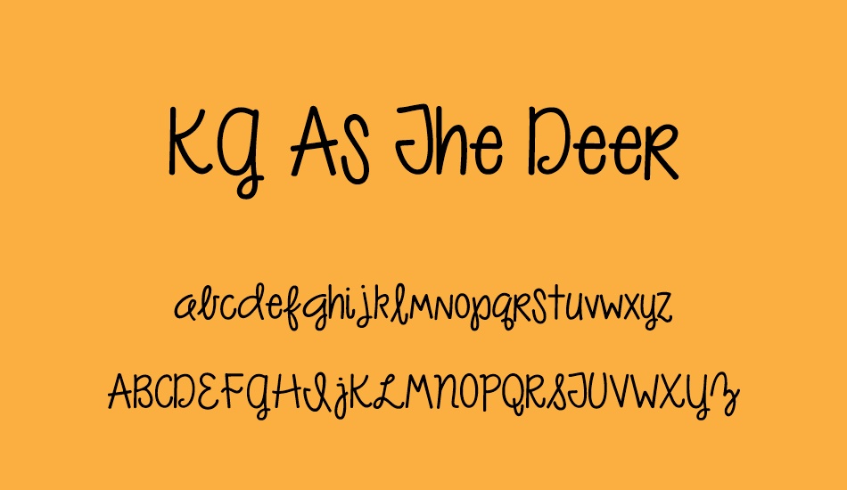 kg-as-the-deer font
