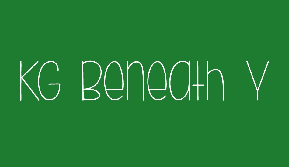 kg-beneath-your-beautiful font big