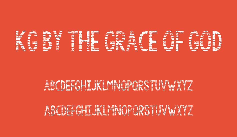 kg-by-the-grace-of-god font