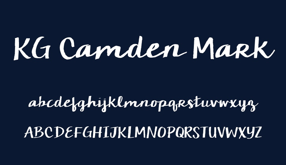 kg-camden-market-script font