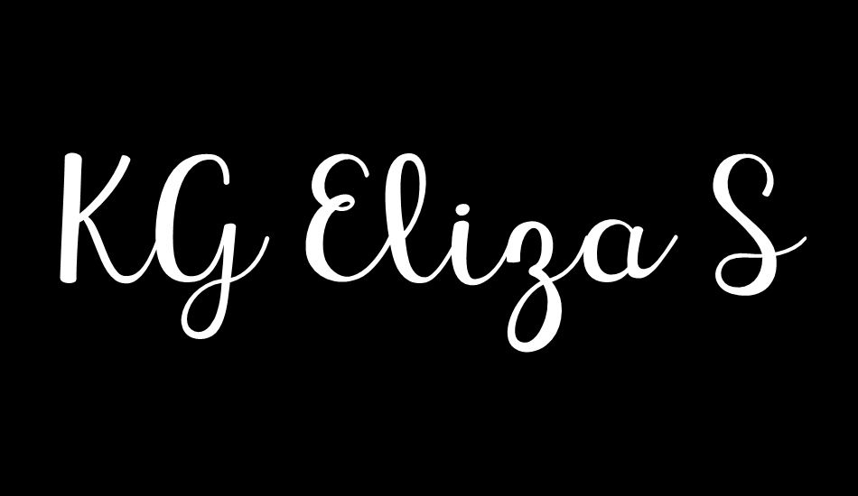 kg-eliza-schuyler-script font big