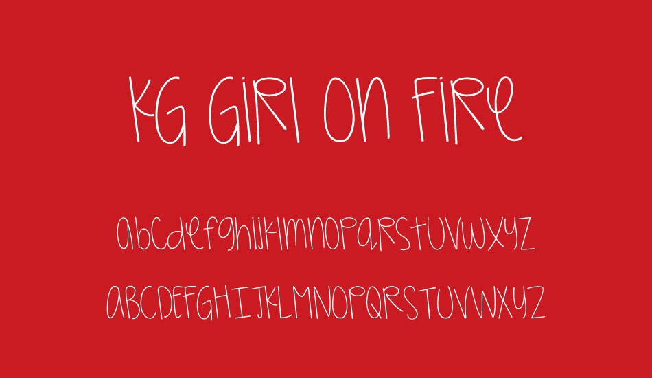kg-girl-on-fire font
