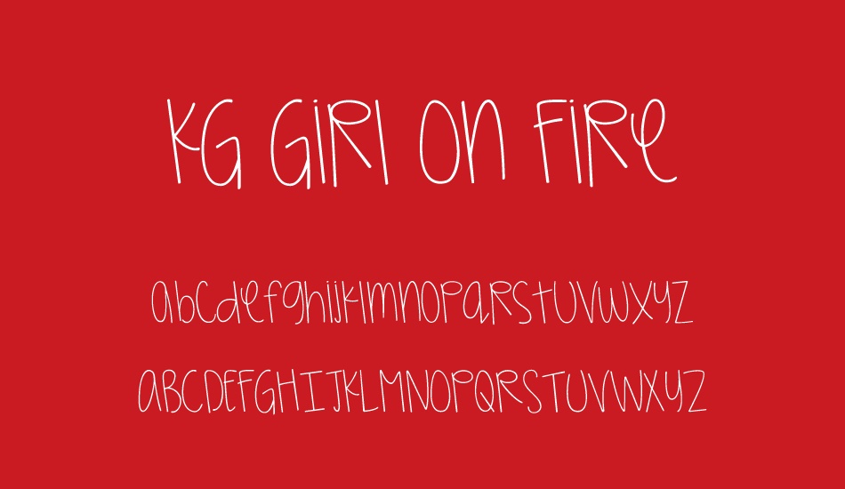 kg-girl-on-fire font
