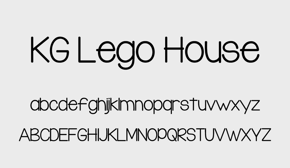 kg-lego-house font