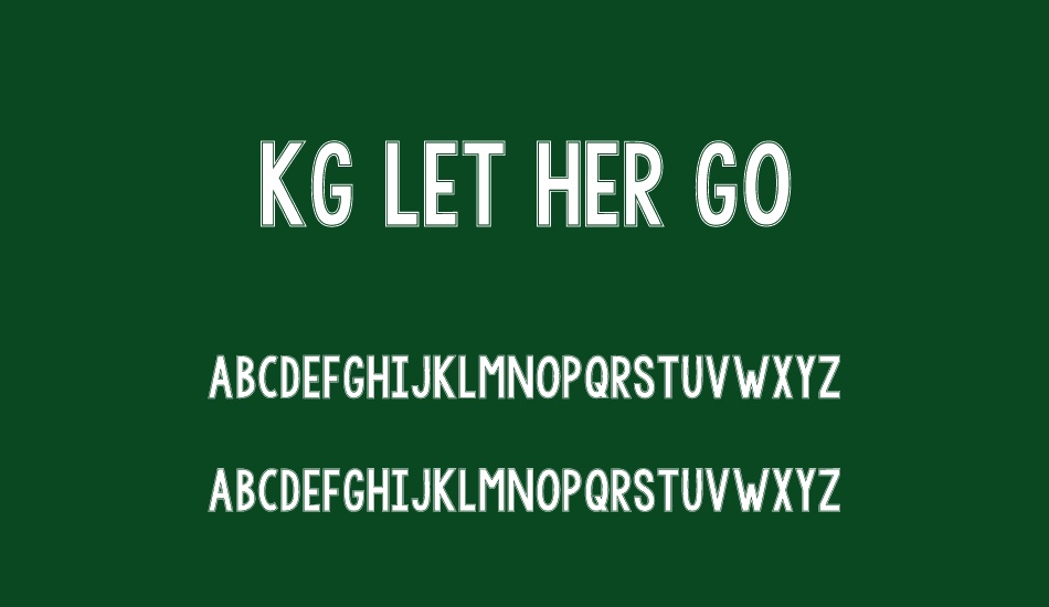 kg-let-her-go font