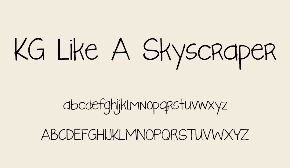 kg-like-a-skyscraper font