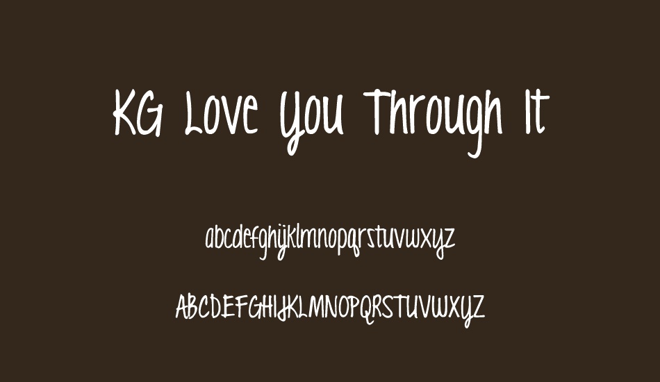 kg-love-you-through-ıt font