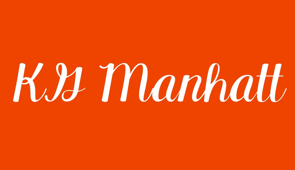 kg-manhattan-script font big