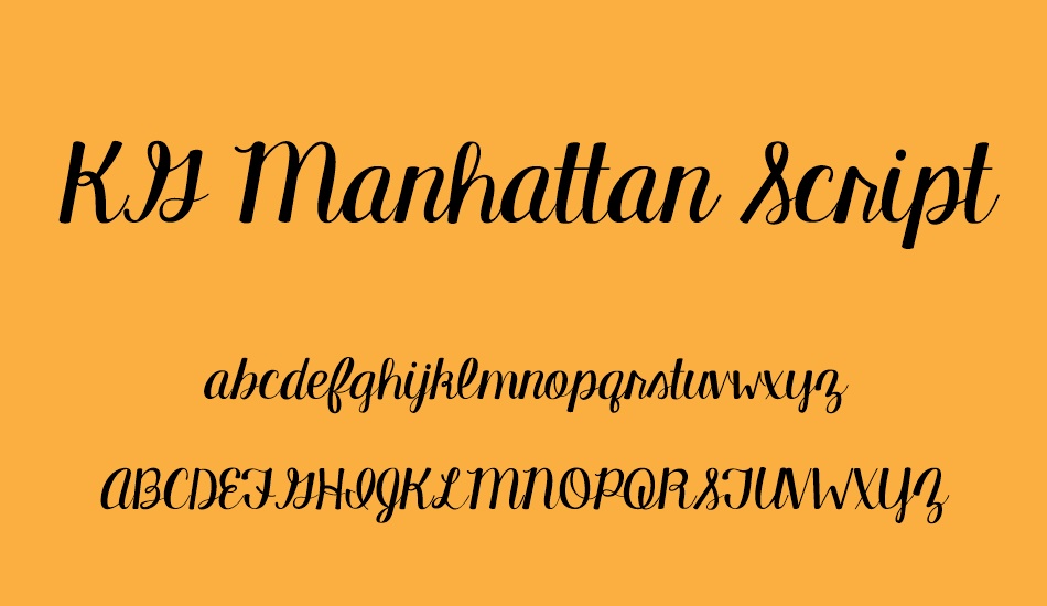 kg-manhattan-script font