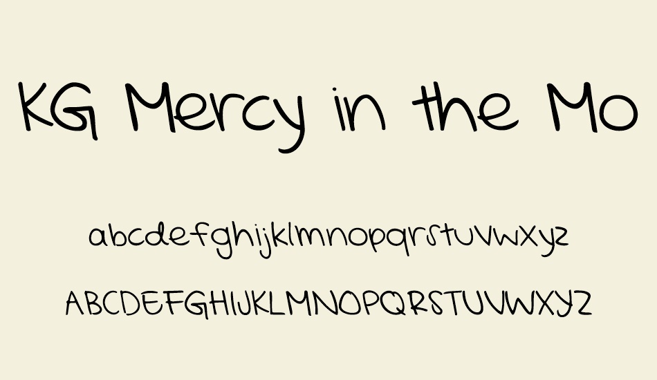 kg-mercy-in-the-morning font