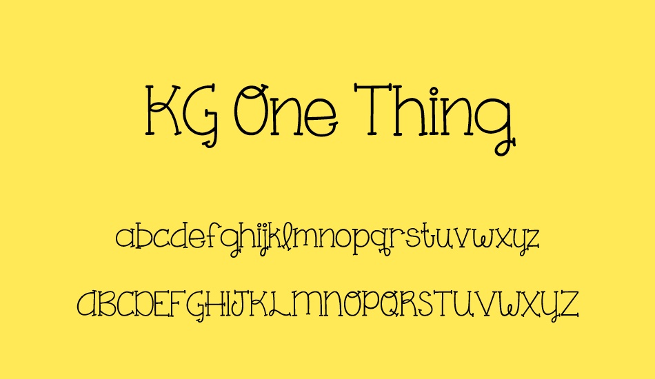 kg-one-thing font