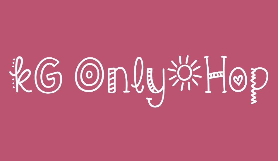 kg-only-hope font big