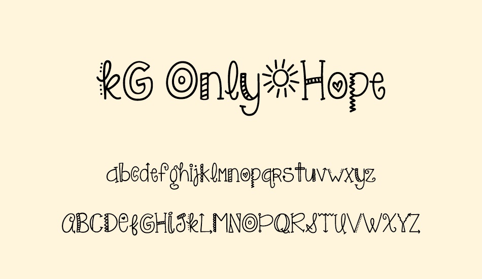 kg-only-hope font