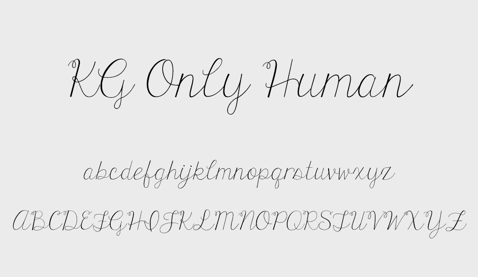 kg-only-human font