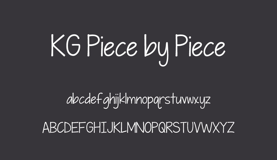 kg-piece-by-piece font