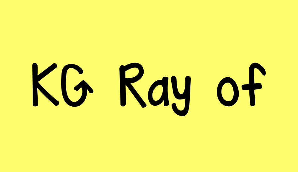 kg-ray-of-sunshine font big
