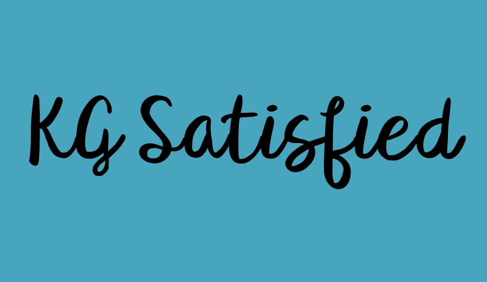 kg-satisfied-script font big