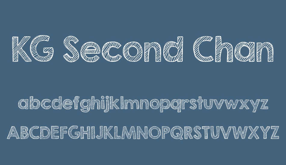 KG Second Chances Solid | Font Zillion