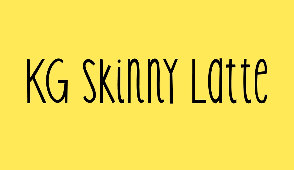 kg-skinny-latte font big