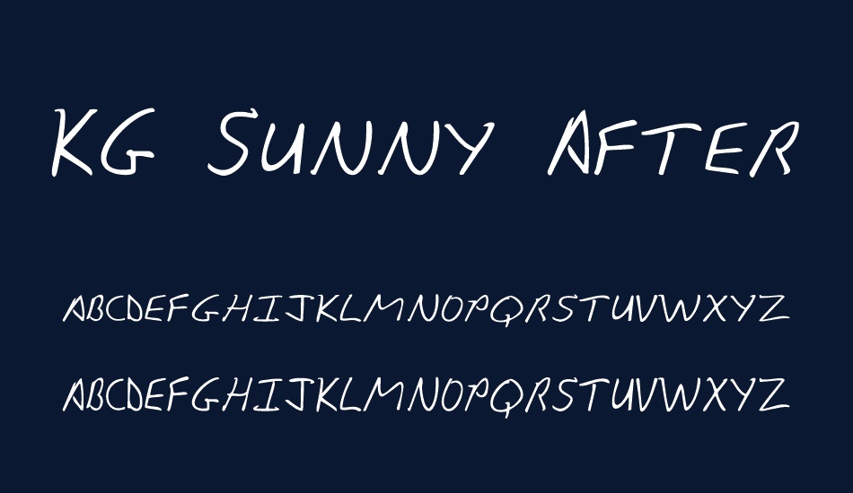 kg-sunny-afternoon font