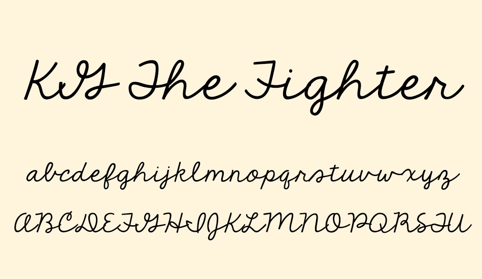 kg-the-fighter font