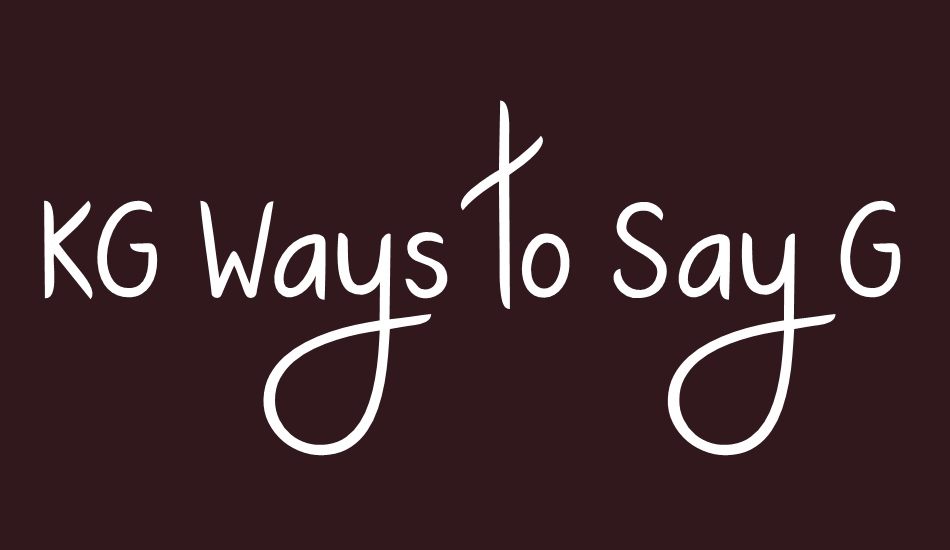 kg-ways-to-say-goodbye font big